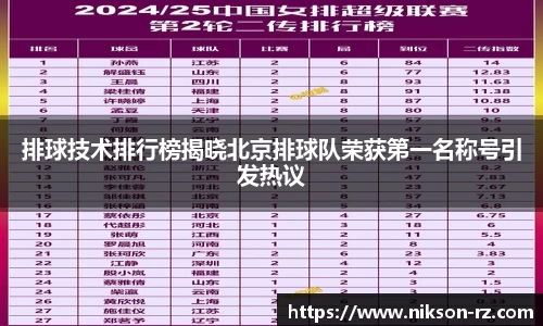 排球技术排行榜揭晓北京排球队荣获第一名称号引发热议